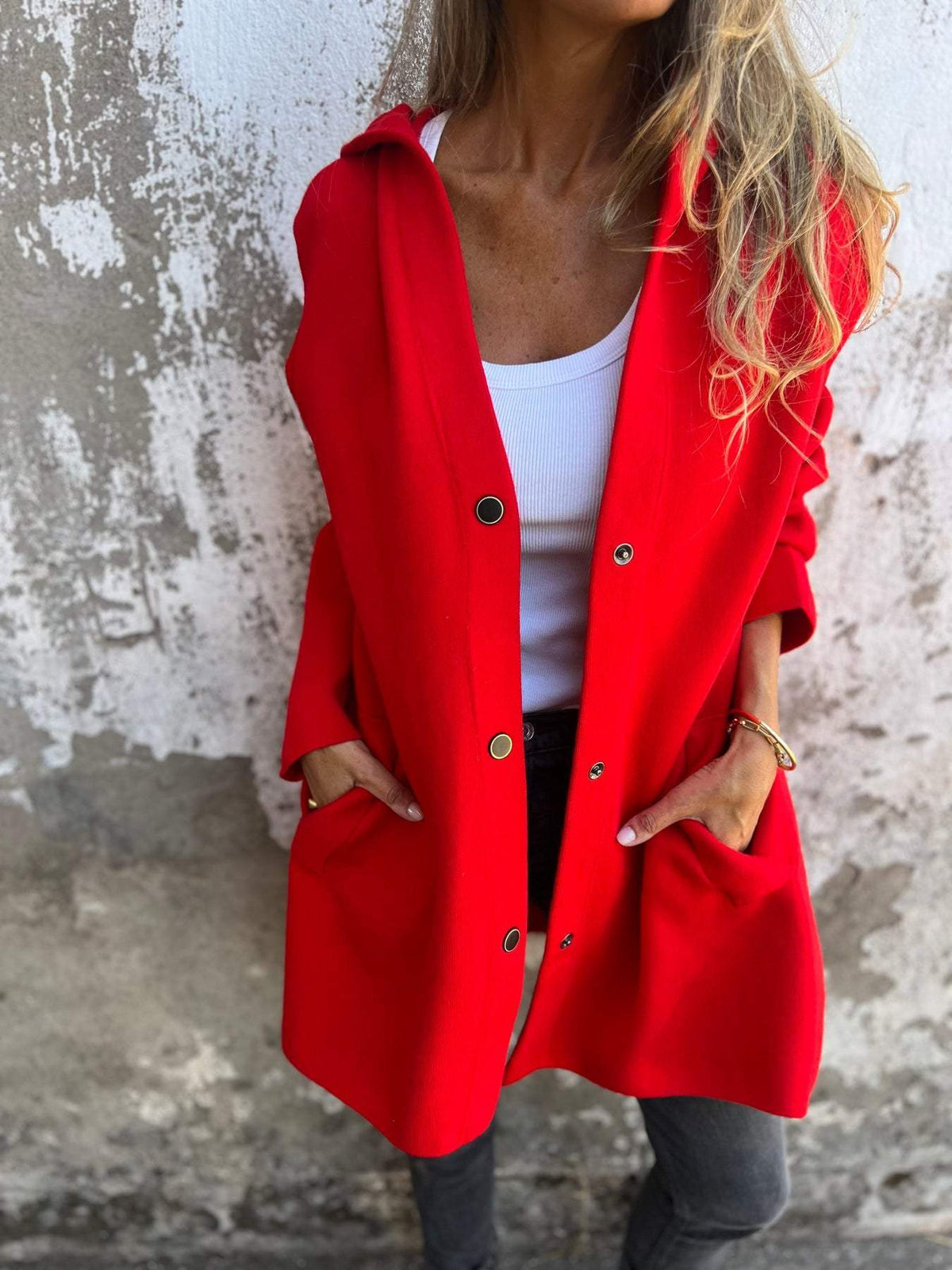 Lykke – Blød cardigan med hætte