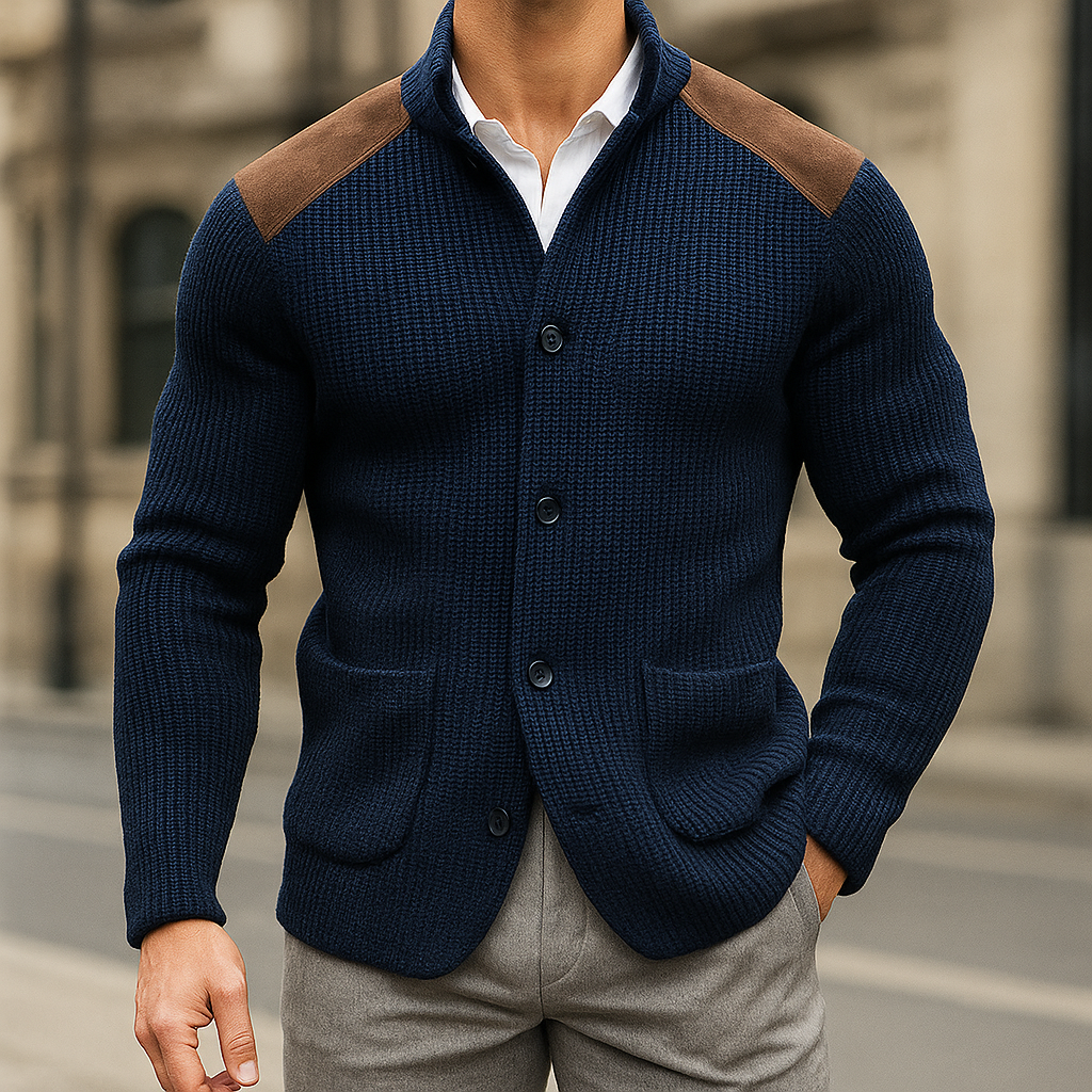 Struktureret blazer til herrer