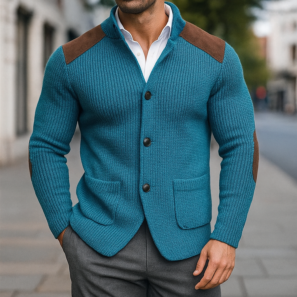 Struktureret blazer til herrer