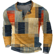 Patchwork-skjorte til herrer