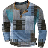 Patchwork-skjorte til herrer
