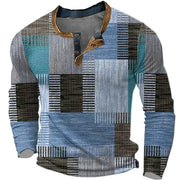 Patchwork-skjorte til herrer