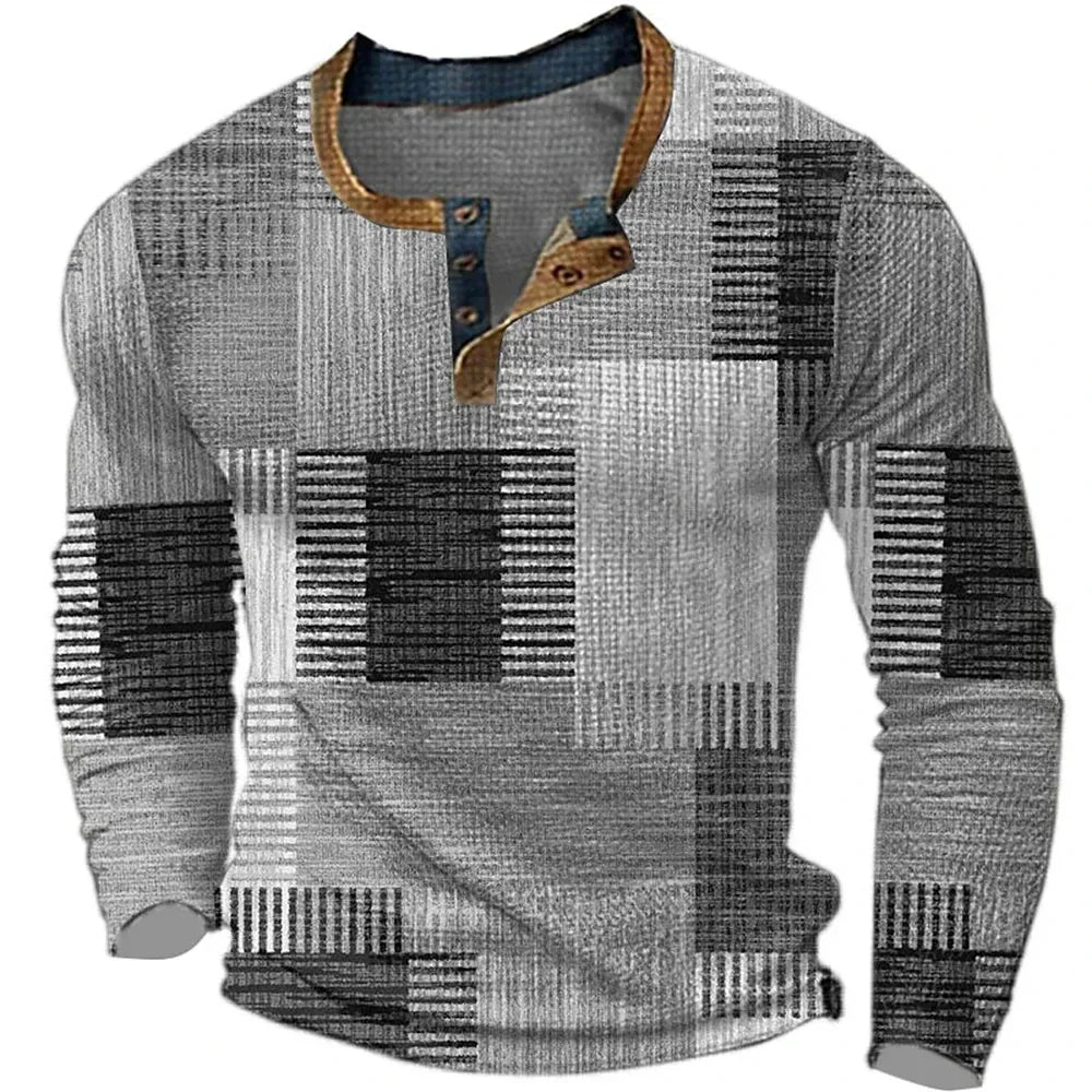 Patchwork-skjorte til herrer