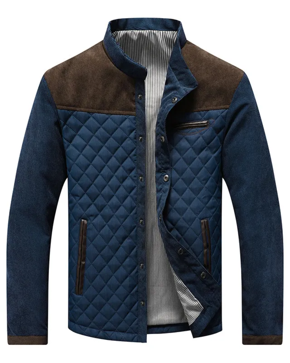 Jakke med blødt lammeskindslook