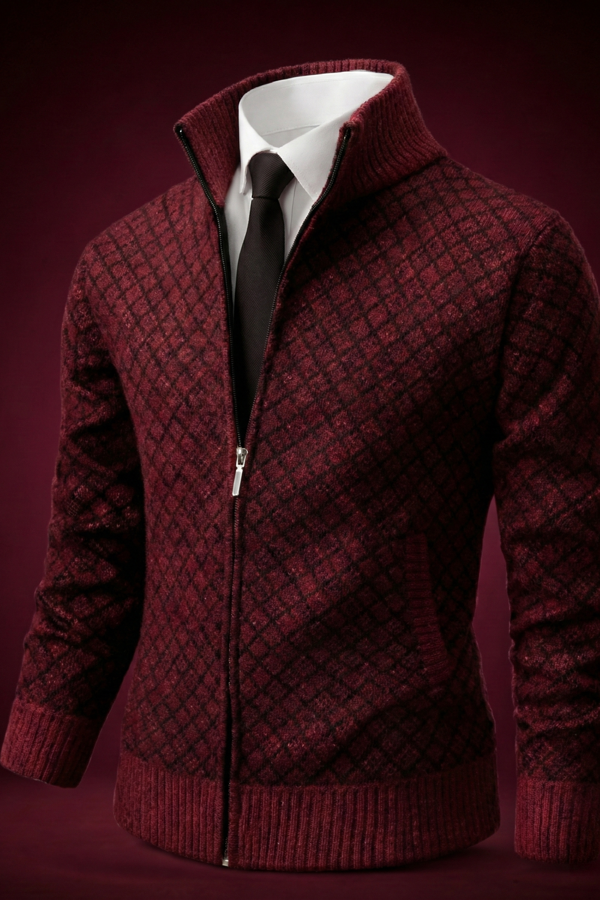 Oliver | Elegant vest med lynlås