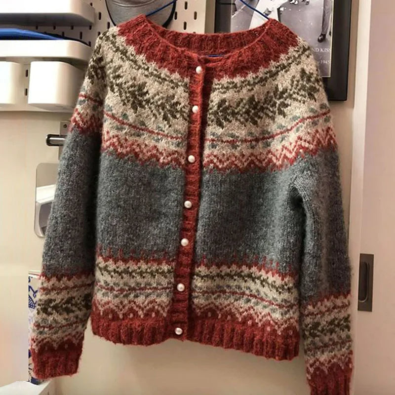 Atasha | Vintage islandsk cardigan