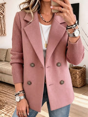 Clara – Blazer med strikærmer