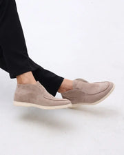 Old Money | Bløde loafers i ruskind
