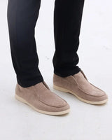 Old Money | Bløde loafers i ruskind
