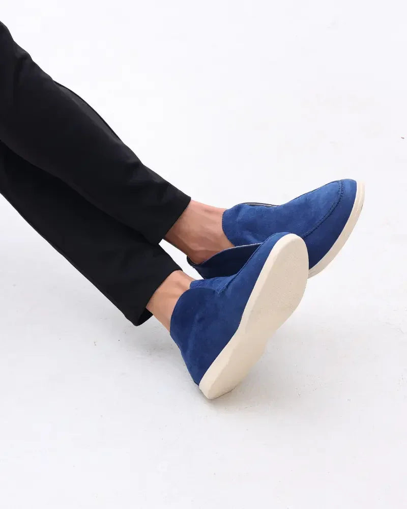 Old Money | Bløde loafers i ruskind