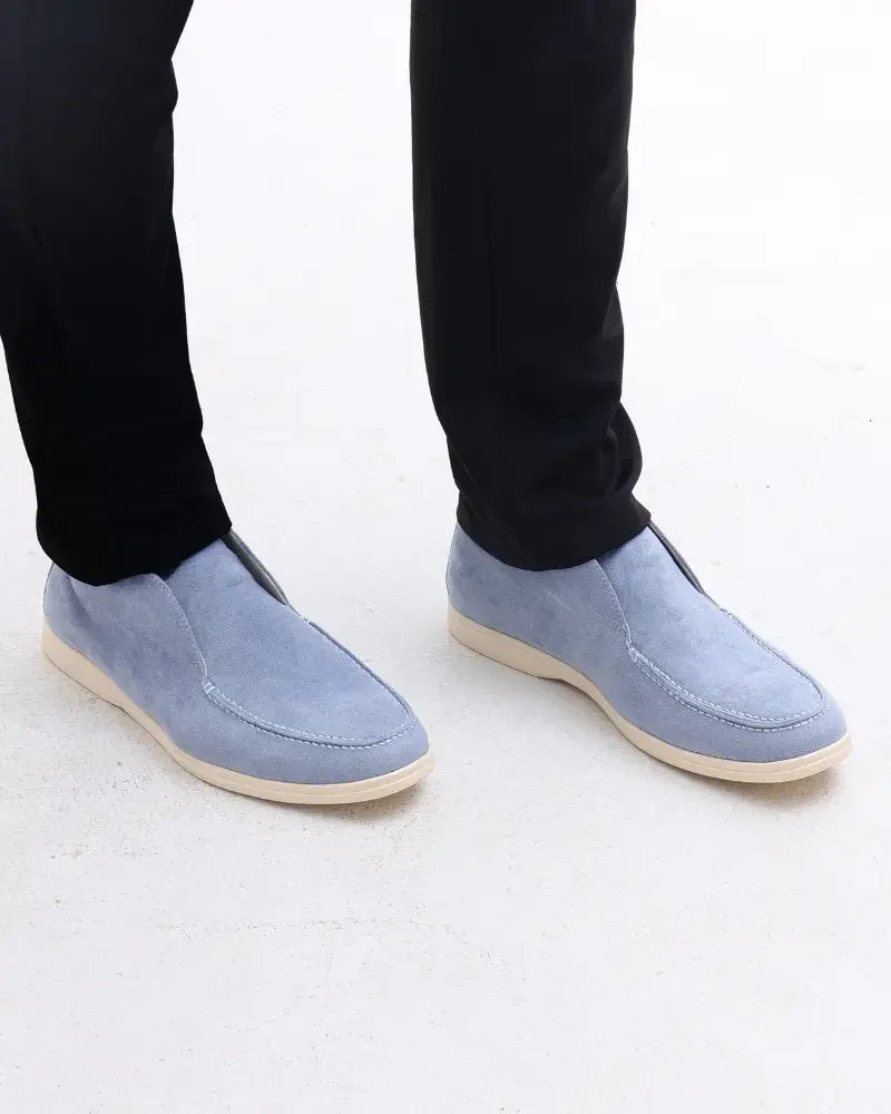 Old Money | Bløde loafers i ruskind
