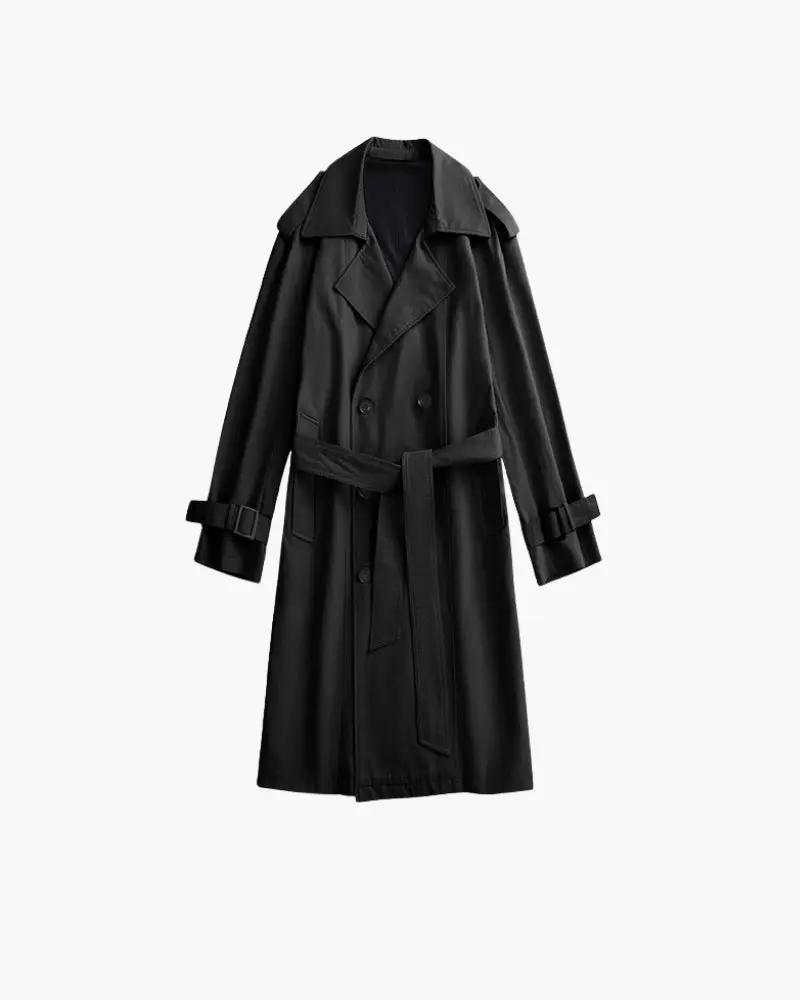 Klassisk dobbeltradet trenchcoat