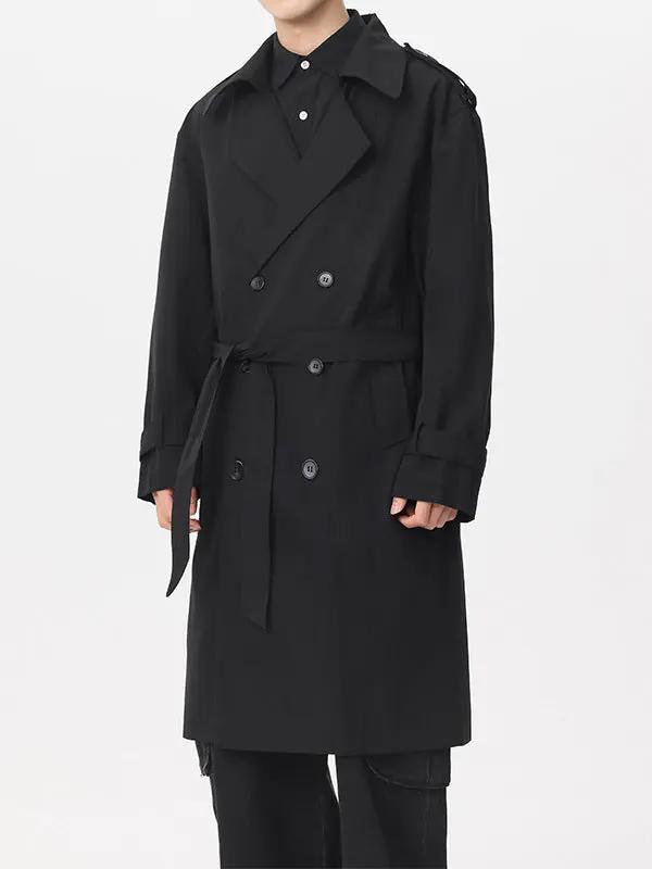 Klassisk dobbeltradet trenchcoat