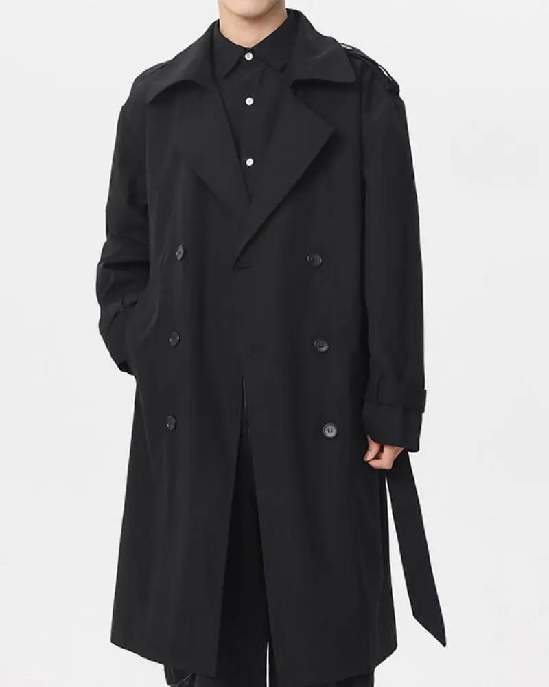 Klassisk dobbeltradet trenchcoat