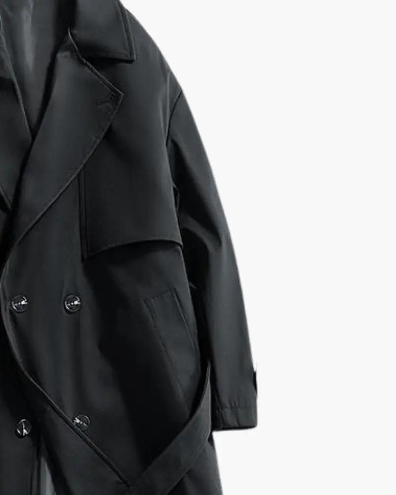 Klassisk dobbeltradet trenchcoat