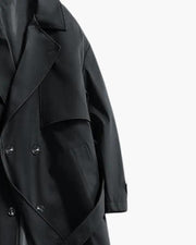 Klassisk dobbeltradet trenchcoat
