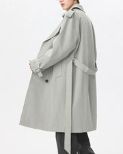 Klassisk dobbeltradet trenchcoat