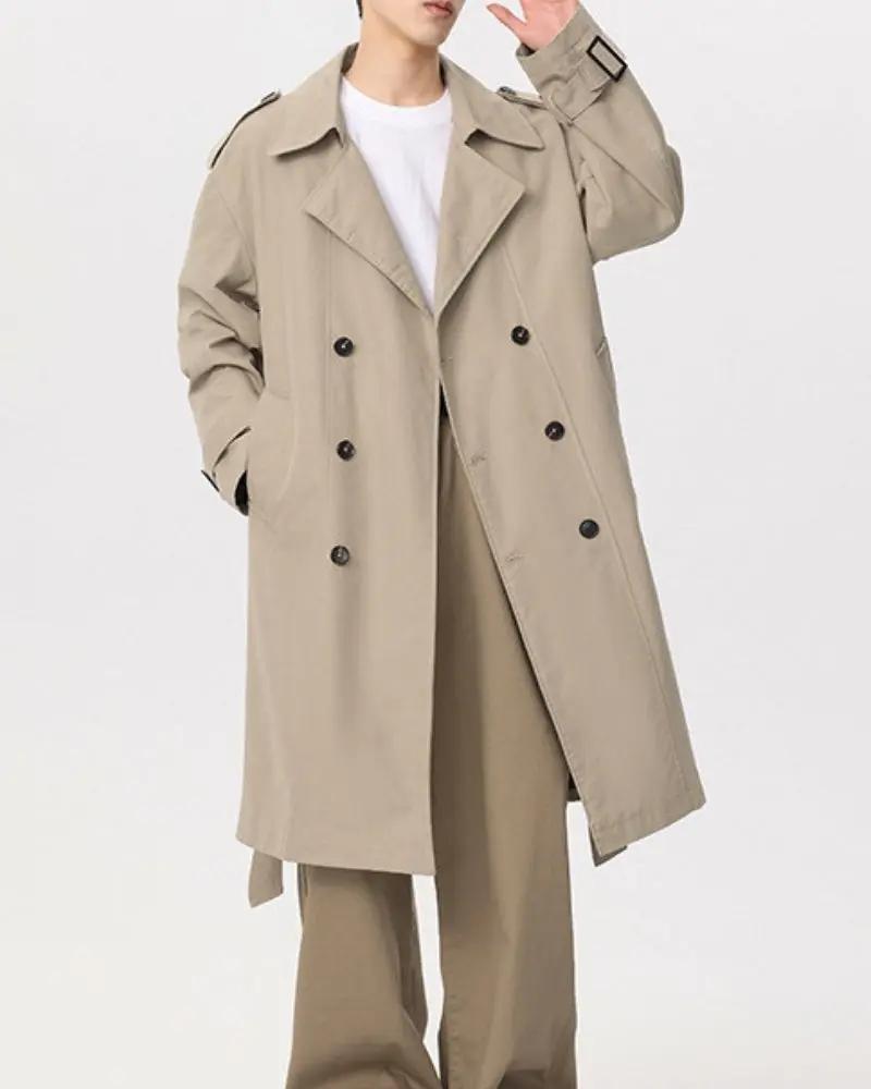 Klassisk dobbeltradet trenchcoat