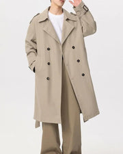 Klassisk dobbeltradet trenchcoat