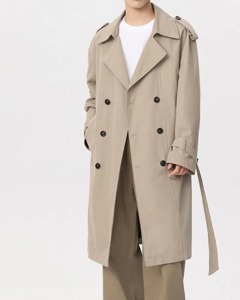 Klassisk dobbeltradet trenchcoat