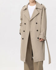 Klassisk dobbeltradet trenchcoat