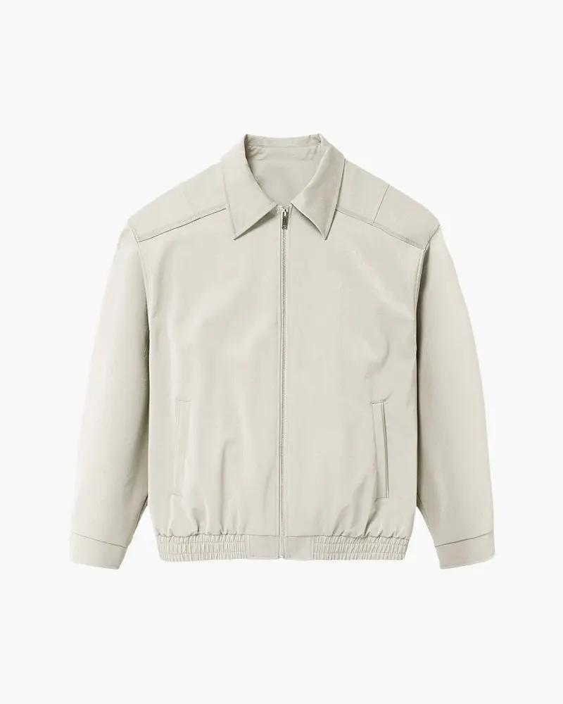 Minimalistisk cardigan med lynlås