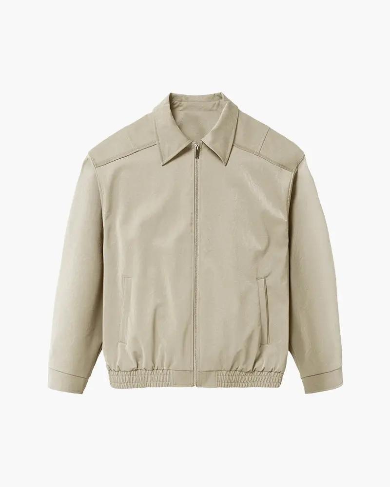 Minimalistisk cardigan med lynlås