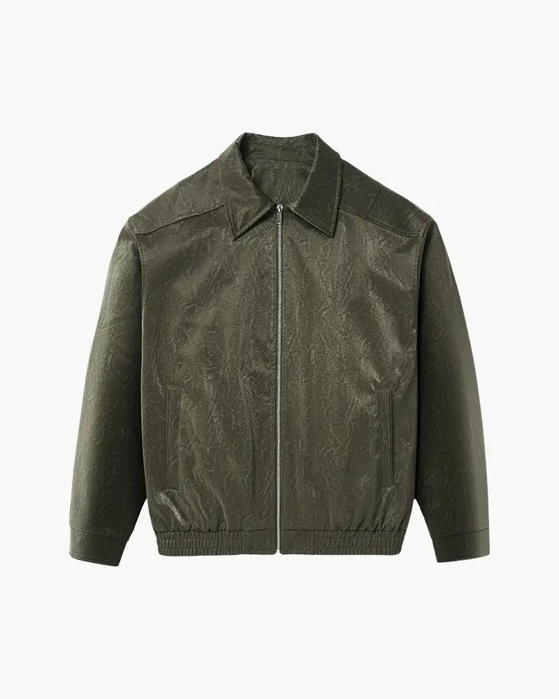 Minimalistisk cardigan med lynlås