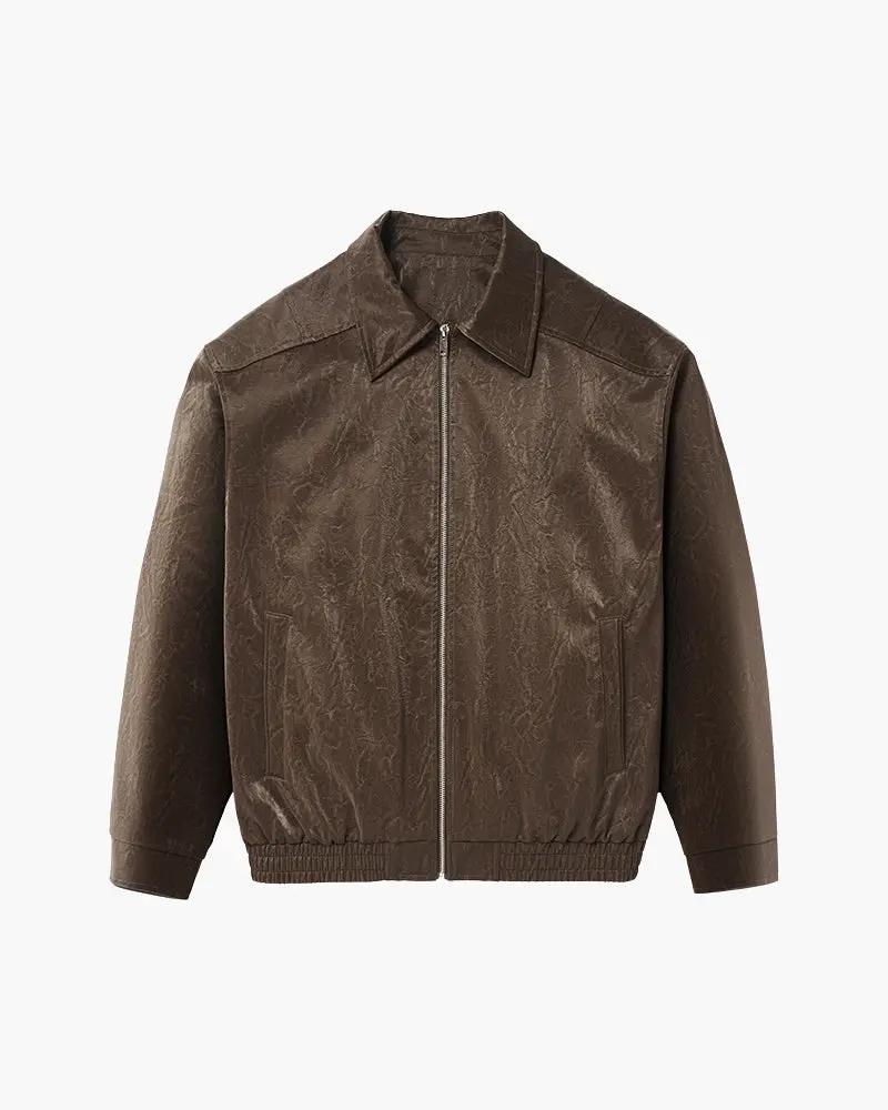 Minimalistisk cardigan med lynlås