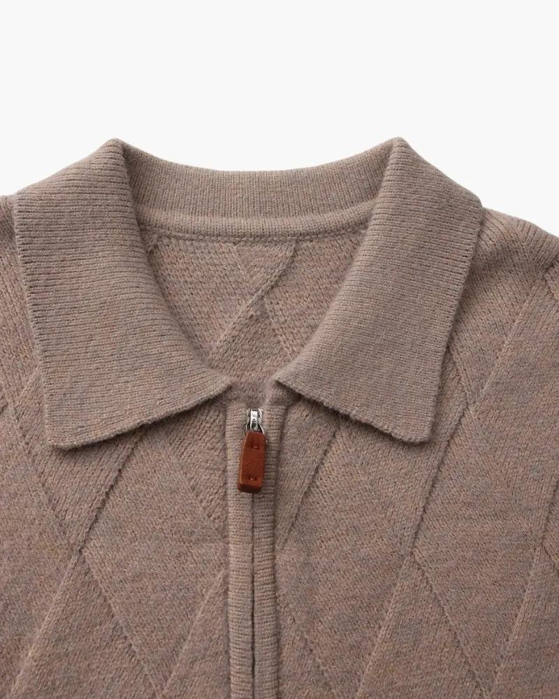 Heritage Diamond | Vest med hætte og lynlås