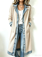 Riley™ | Afslappet lang strikcardigan