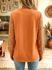 Ditte – Sweatshirt med glitrende græskar