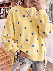 Arelia – Afslappet sweatshirt med prikker