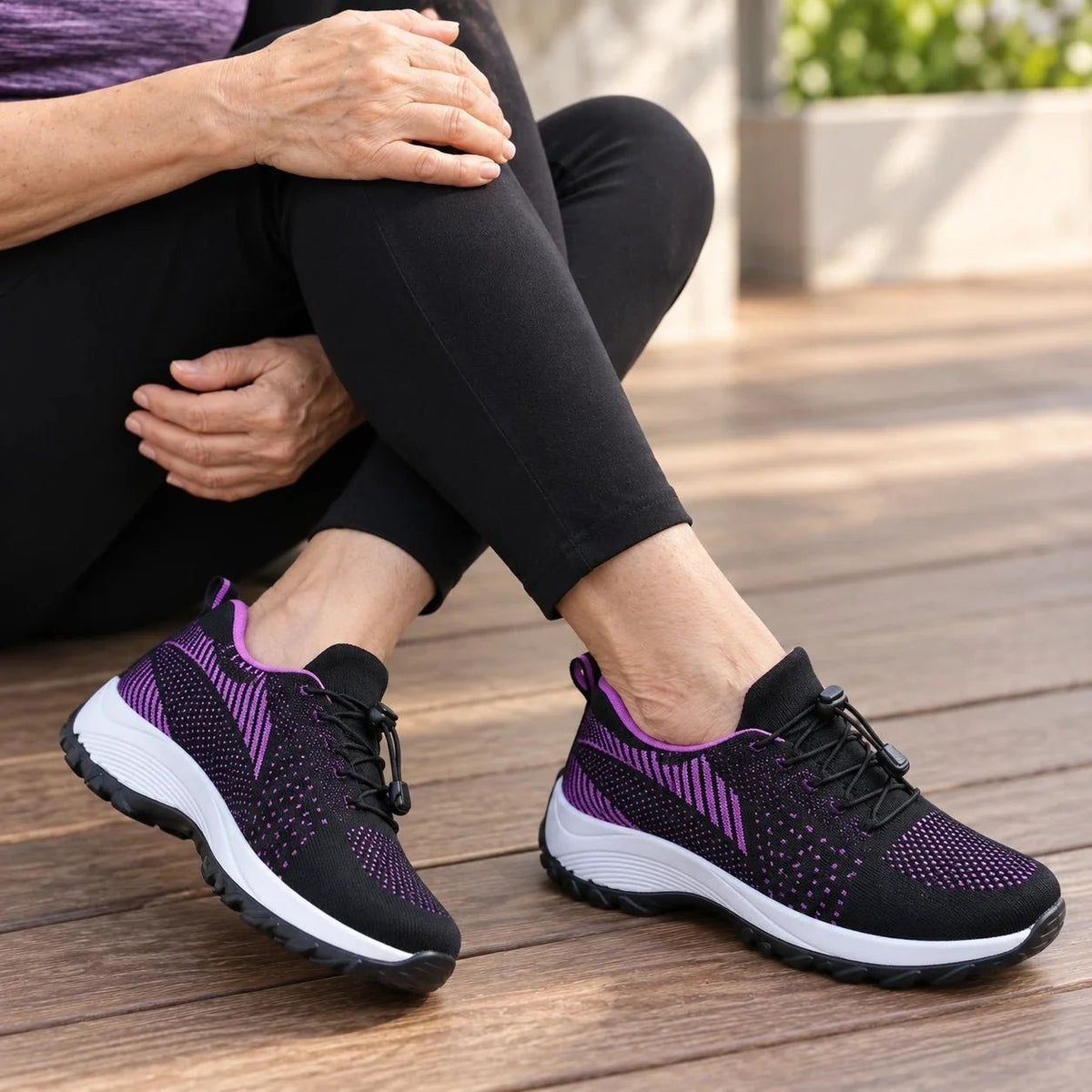 Solara - Ortopædiske sneakers med bred pasform og skridsikker sål