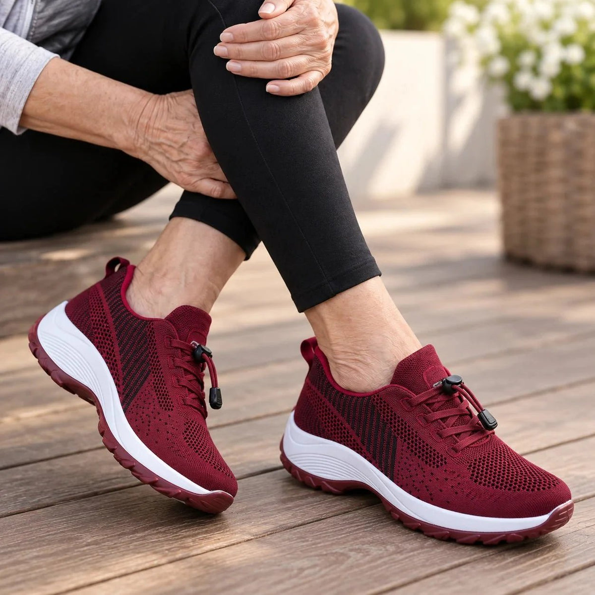 Solara - Ortopædiske sneakers med bred pasform og skridsikker sål