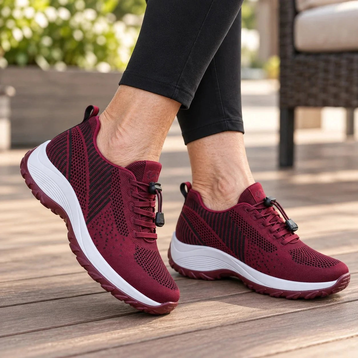Solara - Ortopædiske sneakers med bred pasform og skridsikker sål