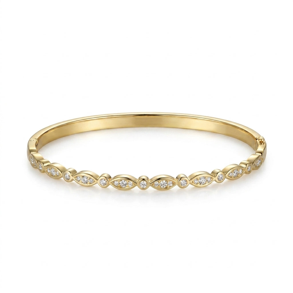 Elegant armbånd med funklende zirkonia
