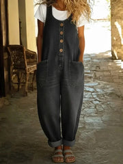 Ruth | Vintage denimoveralls i vasket bomuld