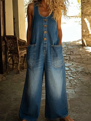 Ruth | Vintage denimoveralls i vasket bomuld