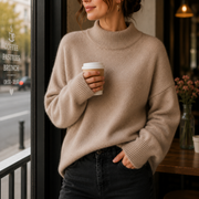 Juniper | Oversized rullekravetrøje til kvinder