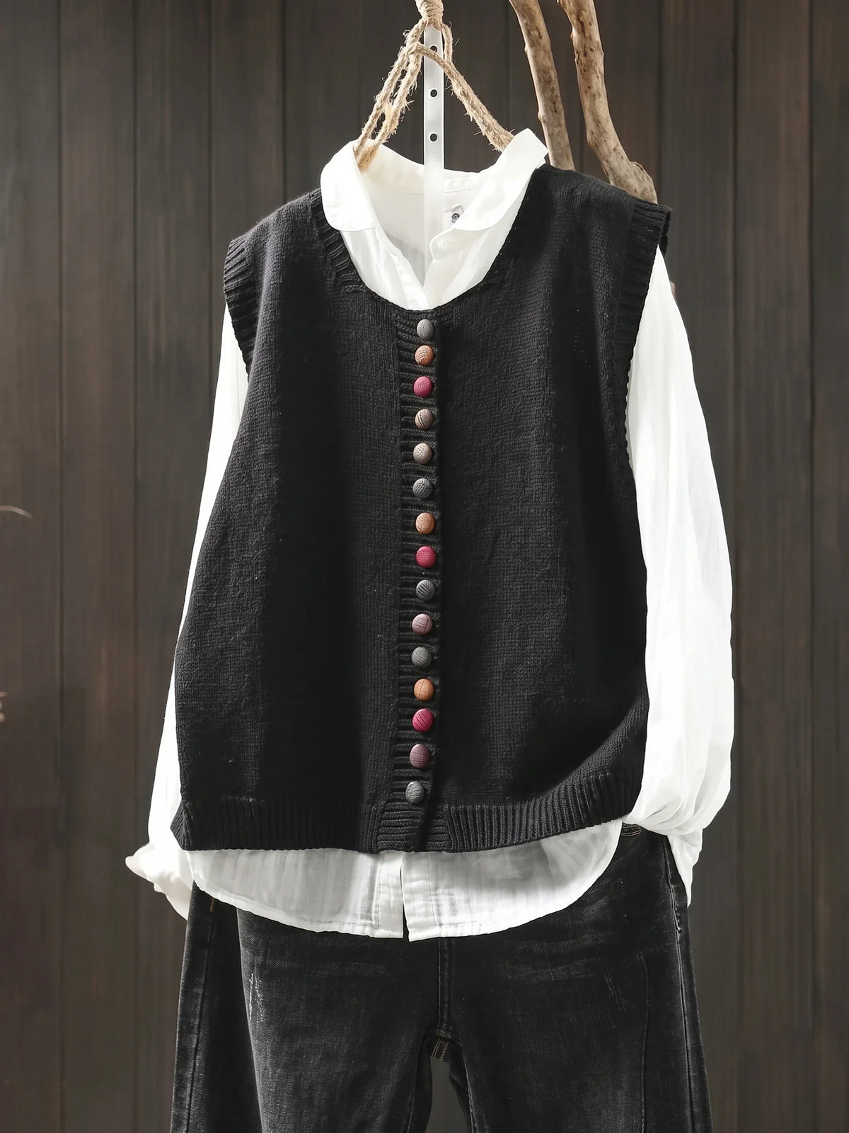 Shirley | Elegant strikvest til hverdagen
