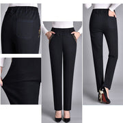 Adriana™ | Damejeans med sidelommer og elastisk talje
