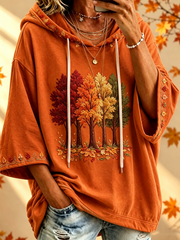 Maria | Oversized hoodie med efterårsprin