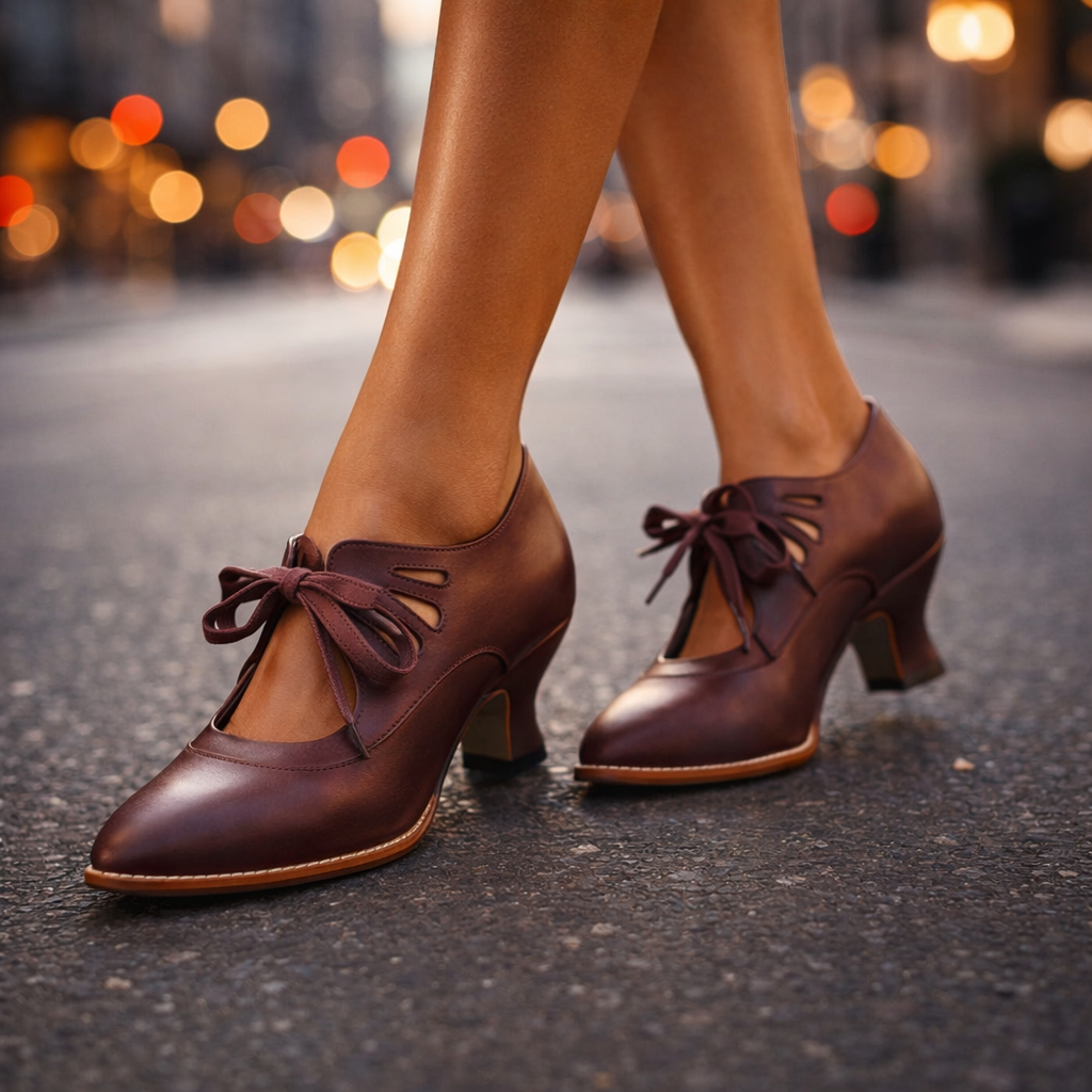 Freya | Retro snørepumps Sylvie