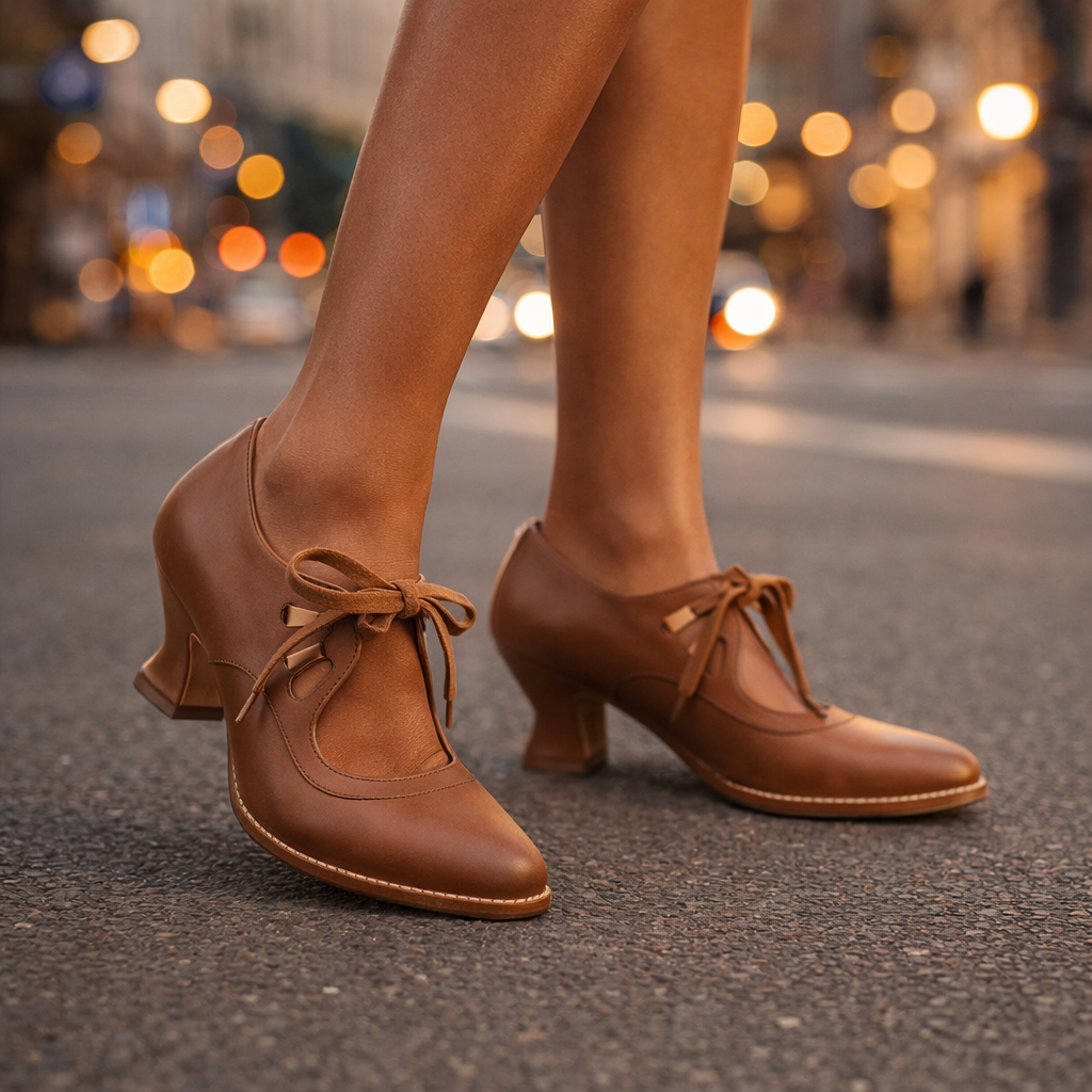 Freya | Retro snørepumps Sylvie