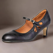 Birgit | Klassiske sorte pumps med lukket snude