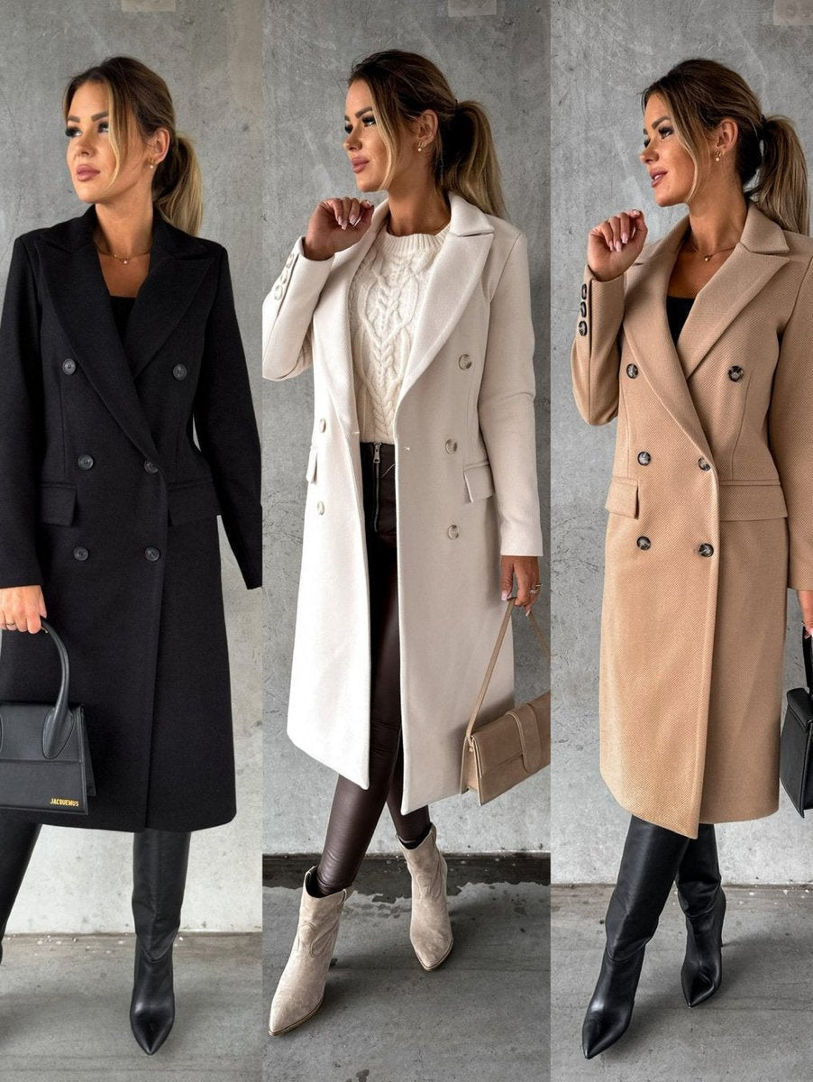 Emeline | Dobbeltradet lang frakke